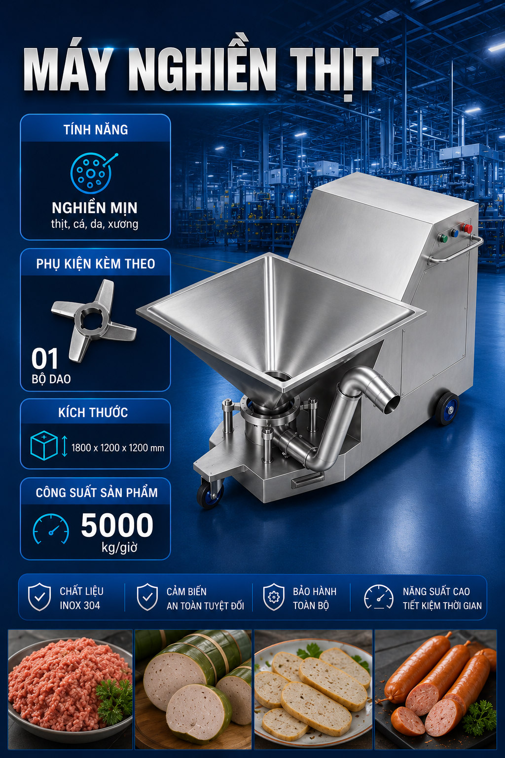 máy nghiền nhũ 5000kg/h
